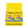 Pack of 12 Colored Chalks in Hang Pack CDU