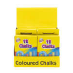 Pack of 12 Colored Chalks in Hang Pack CDU