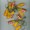 Pack of 12 Union Jack Beer Bottle Keyrings