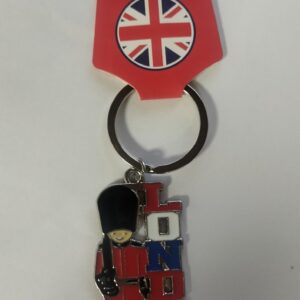 Pack of 12 Union Jack Royal Guard Keyrings