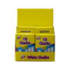 Pack of 12 White Chalks in Hang Display Unit