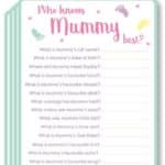 Pack of 12 'Who Knows Mum Best' Cards