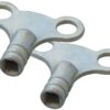 Pack of 2 Clock-Type Radiator Keys