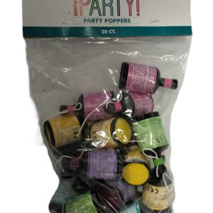 Pack of 20 Distinctive Party Poppers