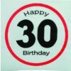 Pack of 20 Happy Birthday Paper Napkins, 30th Birthday Theme