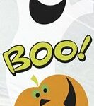 Pack of 20 Pumpkin Boo Cellophane Bags