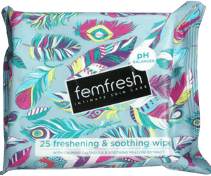 Pack of 25 Femfresh Wipes