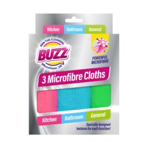 Pack of 3 Buzz Microfiber Cloths