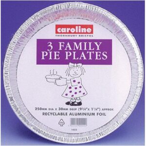 Pack of 3 Caroline 10-Inch Deep Family Pie Plates