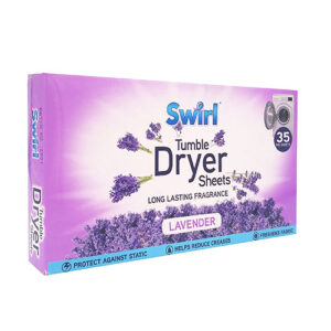 Pack of 35 Lavender Scented Swirl Laundry Sheets