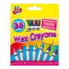 Pack of 36 Wax Crayons