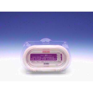 Pack of 40 Caroline 1 lb Loaf Tin Liners