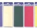 Pack of 5 Sheets of Tissue Paper in Assorted Colors - Hangable Packaging