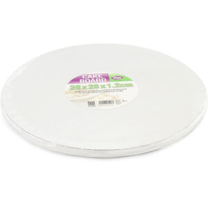 Pack of 5 Silver 11-Inch Round Cake Boards, 28x28x1.2cm