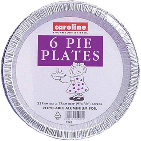 Pack of 6 Caroline 9-Inch Foil Pie Plates