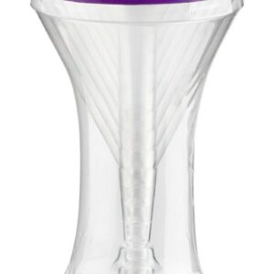 Pack of 6 Clear Plastic Martini Glasses, 200ml - Suitable for All Seasons