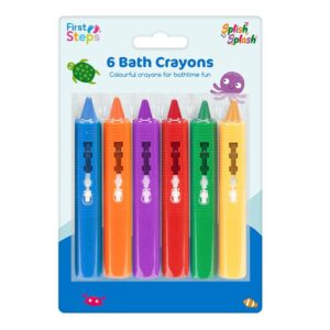 Pack of 6 First Steps Bath Crayons