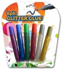 Pack of 6 Glitter Glues