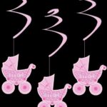 Pack of 6 'It's a Girl' Swirls