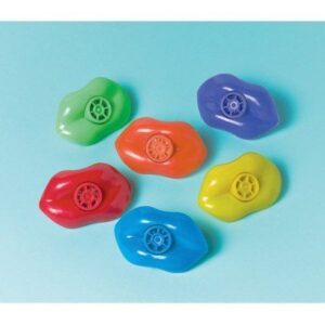 Pack of 6 Whistle Lips - Ideal for Party Bags