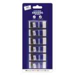Pack of 6 White Erasers by Just Stationery