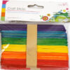 Pack of 60 Colorful Craft Lollipop Sticks