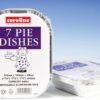 Pack of 7 Caroline Rectangle Foil Pie Dishes, 16oz