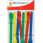 Pack of 8 Assorted Color Plastic Glue Spreaders