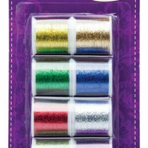 Pack of 8 Metallic Threads