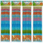 Pack of Full-Length Dinosaur Pencils with Eraser Tops
