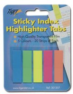 Pack of Hanging Index Highlighter Tabs