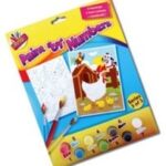Paint-by-Numbers Kit - Contains 2 Paintings, 7 Paints, and 1 Paintbrush - Model 5113