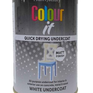 PAINT FACTORY QUICK-DRY WHITE UNDERCOAT PAINT 300ML