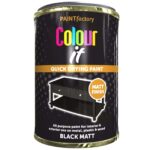 Paint Factory Quick-Drying Matte Black Paint, 300ml