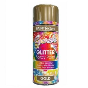 Paint Factory Sparkle Glitter Spray Paint 200ml - Gold