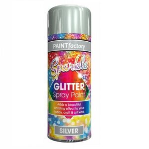 Paint Factory Sparkle Glitter Spray Paint 200ml - Silver