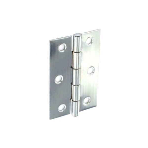 Pair of SECURIT S4308 Zinc-Plated Steel Butt Hinges, 75mm