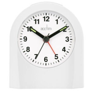 Palma White Alarm Clock by ACCTIM