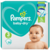 Pampers Baby-Dry Diapers, Size 3, for 6-10 kg (13-22 lbs) Infants, Pack of 30