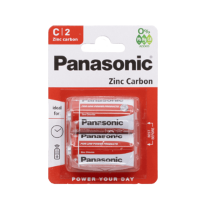 Panasonic C Zinc Batteries, Special Edition, 2-Pack