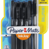 Papermate Inkjoy Ballpoint Pens in Black, Pack of 8