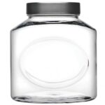 PASABACHE ELIPS 2.5 LITER GLASS JAR WITH AIRTIGHT METAL LID
