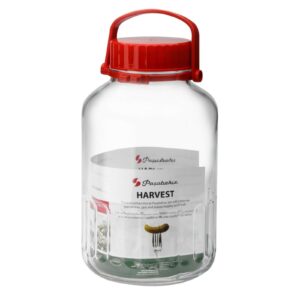 PASABAHCE 3 LITER HARVEST GLASS PICKLE JAR