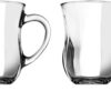 PASABAHCE GOURMET AYRAN 350ML GLASS MUGS, SET OF 2