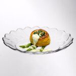 PASABAHCE HASIR OVAL GLASS SERVING PLATE, 28 X 23.6 CM