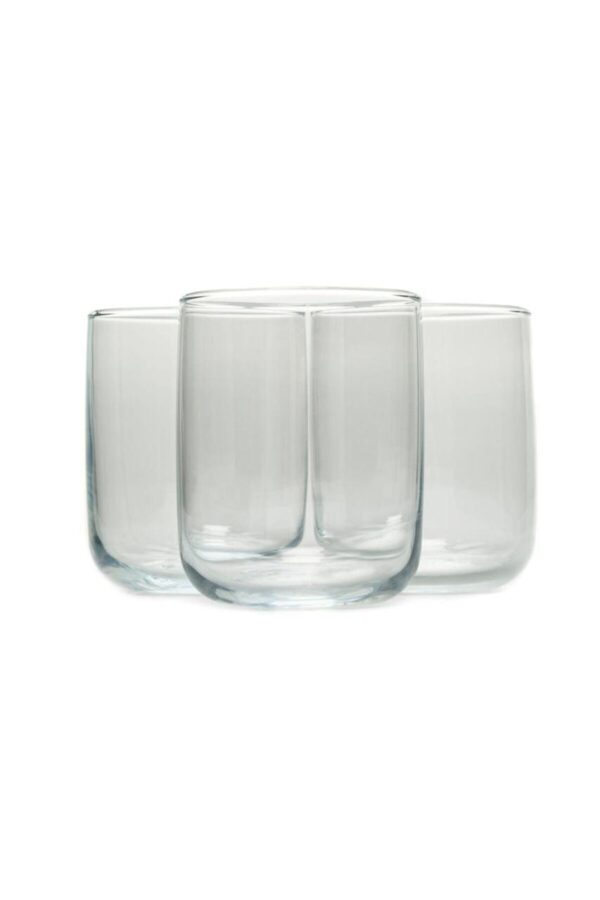 PASABAHCE ICONIC 280ML WATER GLASS TUMBLERS, PACK OF 3