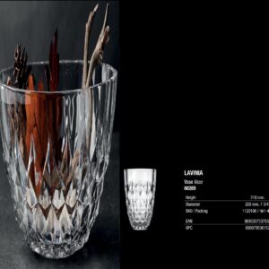 PASABAHCE LAVINA CRYSTALLIN 22CM VASE