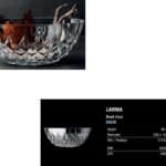 PASABAHCE LAVINIA OVAL BOWL, CRYSTALLIN, 24CM X 15CM