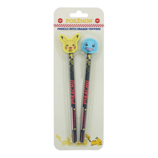 Pencil with Pokemon Eraser Toppers