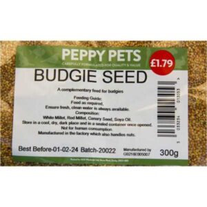 Peppy Pets Budgie Seed 300g Case